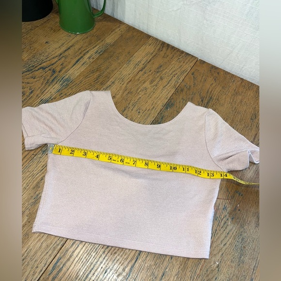 Pink Ribbed Crop Top – Wilfred free  (XS) - Picture 4 of 6